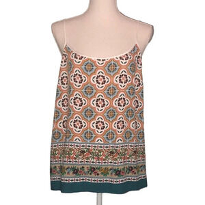 Dr2 DANIEL RAINN Sz XL Women's Floral Multi-Color Adjustable Straps Tank Top